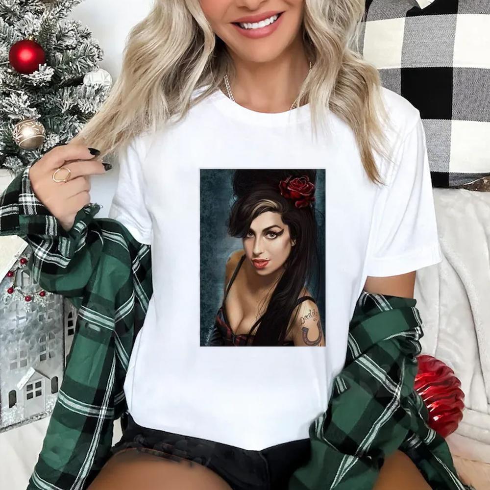 Amy Winehouse Retro Soul Jazz Music Icon T-Shirt